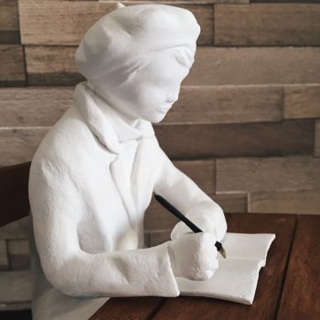 雕塑 标题为“L'écolier” 由Amlauga, 原创艺术品, 石膏