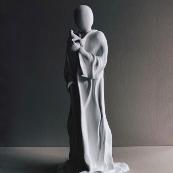 Sculpture titled "Douceur de soi" by Amlauga, Original Artwork, Plaster