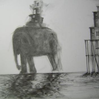 Malarstwo zatytułowany „Un elefante...” autorstwa Amneris, Oryginalna praca