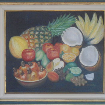 Painting titled "FRUTAS FRESCAS" by Bellotti, Original Artwork, Oil