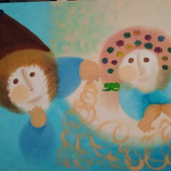 Pintura intitulada "Amizade" por Gal Castro, Obras de arte originais