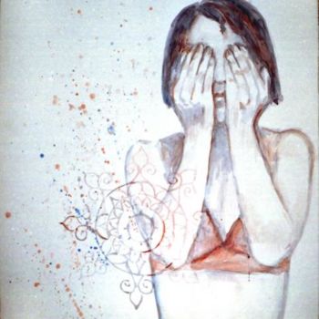 Painting titled "segreti" by Anna Maria Scocozza, Original Artwork