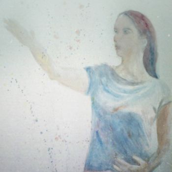 Painting titled "segreti" by Anna Maria Scocozza, Original Artwork