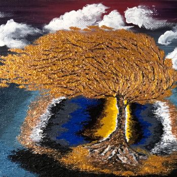 「Сказочное дерево」というタイトルの絵画 Vikki Yakovlevaによって, オリジナルのアートワーク, アクリル
