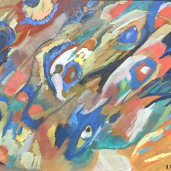 Pittura intitolato "La fuite du temps" da Amy Torrilhon, Opera d'arte originale, Olio