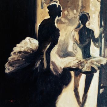 绘画 标题为“The Ballerinas” 由Amy Zausmer, 原创艺术品, 油