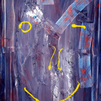 Картина под названием "n´abandonne pas" - Hans-Jürgen Grossmeyer, Подлинное произведение искусства, Акрил