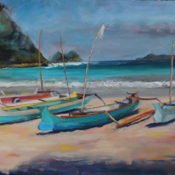 Malerei mit dem Titel "lombok.jpg" von An'So Bessières, Original-Kunstwerk, Öl