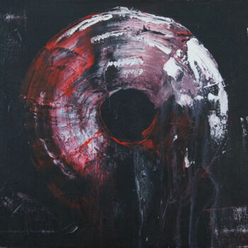 Painting titled "0+1, series Cyclica…" by An Viaznikova, Original Artwork, Acrylic Mounted on Wood Stretcher frame