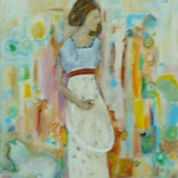 Painting titled "Figurativo #16" by Ana Cassiano, Original Artwork