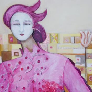 Pittura intitolato "Figurativo #27" da Ana Cassiano, Opera d'arte originale