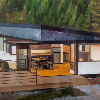 Pintura intitulada "Colombia s house" por Ana Del Castillo Ibarrola, Obras de arte originais, Acrílico