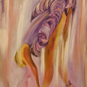 Painting titled "A Bailarina" by Ana Ferrarezzi, Original Artwork, Oil
