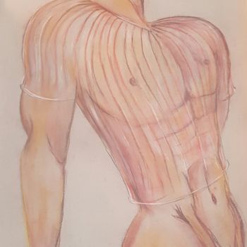 Drawing titled "Cristiano - O Boto-…" by Ana Ferrarezzi, Original Artwork, Pastel