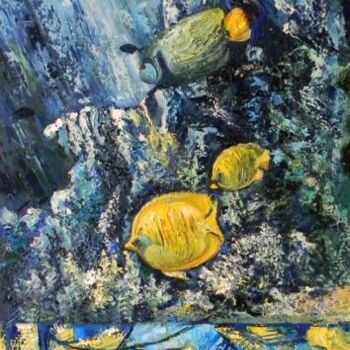 Картина под названием "Рыбки" - Яна Иванчина, Подлинное произведение искусства