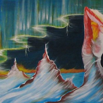 Painting titled "Aurora - Acrilico s…" by Ana Mar, Original Artwork