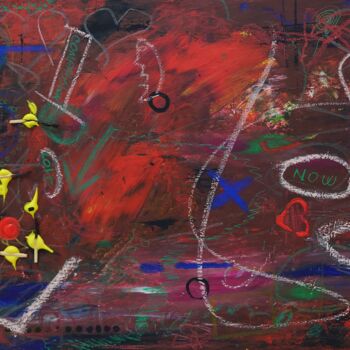 Картина под названием "metamorphosis 8" - Ana Maria Guta, Подлинное произведение искусства, Акрил Установлен на Деревянная р…