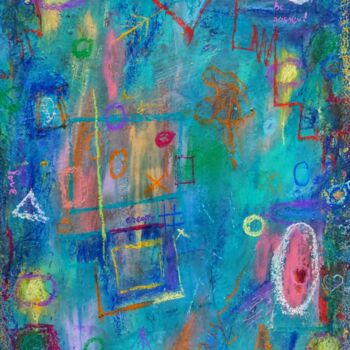 Painting titled "joy of little things" by Ana Maria Guta, Original Artwork, Acrylic