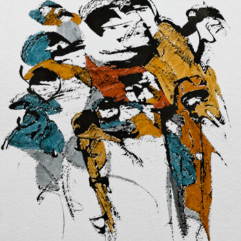 Zeichnungen mit dem Titel "365 02/01/2022" von Ana-Paula Bès, Original-Kunstwerk, Tinte