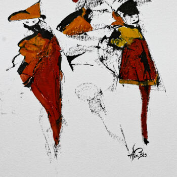 Disegno intitolato "365 30/01/2022" da Ana-Paula Bès, Opera d'arte originale, Inchiostro