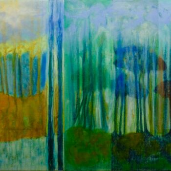"Blue trees  shadows…" başlıklı Tablo Ana Lima tarafından, Orijinal sanat, Akrilik