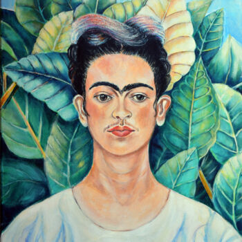 Painting titled "Frida" by Ana Smarz, Original Artwork, Acrylic