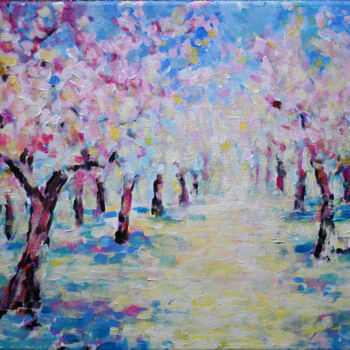 Malarstwo zatytułowany „W sadzie z jabłonia…” autorstwa Ana Smarz, Oryginalna praca, Akryl