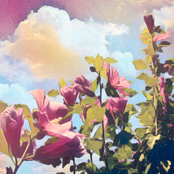 Digitale Kunst getiteld "Flowerly landscape" door Ana Teresa Dias Da Silva, Origineel Kunstwerk, Gemanipuleerde fotografie