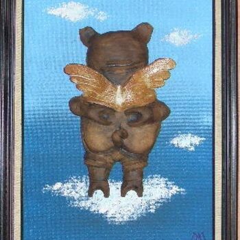 Скульптура под названием "Flying pig 6" - Ana Carolina Moreno, Подлинное произведение искусства