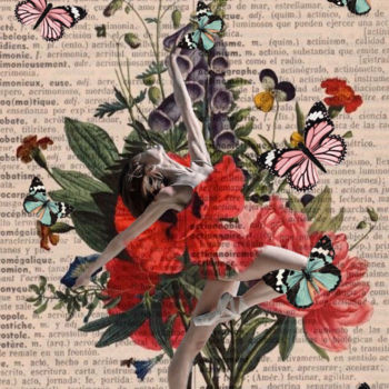 Collages titled "A Bailarina" by Lonven'S Art Collage, Original Artwork, Collages