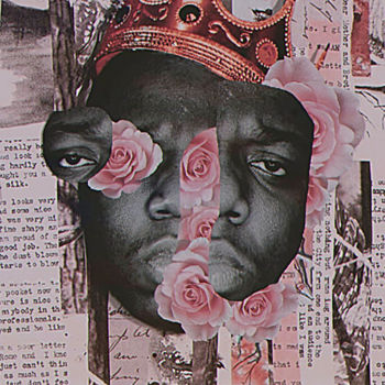 Collages titled "Notorious Big" by Lonven'S Art Collage, Original Artwork, Collages