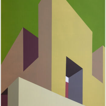 Painting titled ""Arquitectura de Co…" by Ana Maria Cortes, Original Artwork, Acrylic