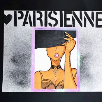 Картина под названием "La PARISIENNE" - Anafoxybooh, Подлинное произведение искусства, Акрил