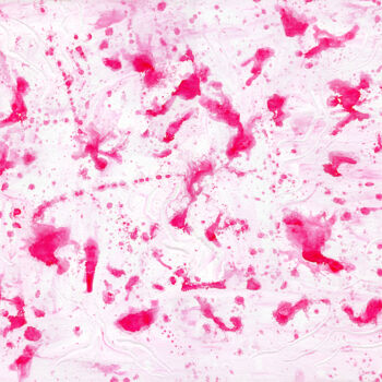 Картина под названием "Pure Rose Cloud" - Ana Gratess, Подлинное произведение искусства, Акрил Установлен на Деревянная пане…