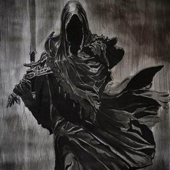 Pintura titulada "Nazgul" por Anaïs Lr, Obra de arte original, Tinta