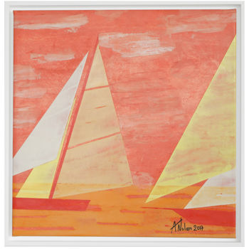Peinture intitulée "Regate au soleil co…" par Anaïse Nolan, Œuvre d'art originale
