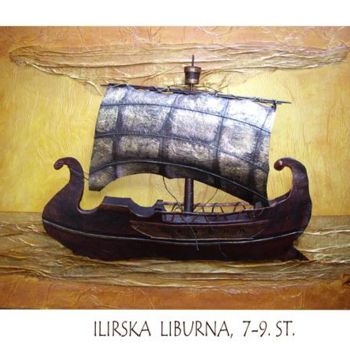 Collages titled "ILIRIC LIBURNA" by Ana Krleza, Original Artwork