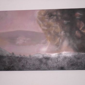 Painting titled "Tempestade" by Ana Lacerda, Original Artwork, Other