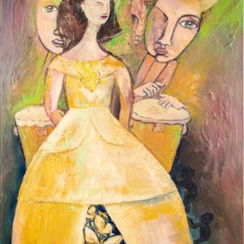 Peinture intitulée "Las Meninas del Car…" par Analvis Somoza Jimenez, Œuvre d'art originale, Huile