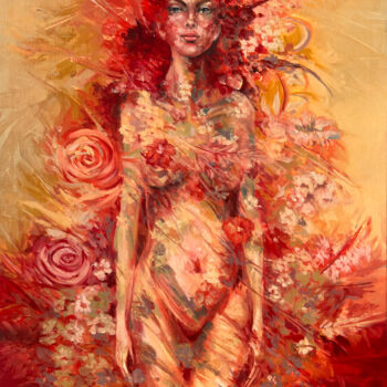 Painting titled "Ode to Mother Nature" by Anamaria Cepoi, Original Artwork, Oil