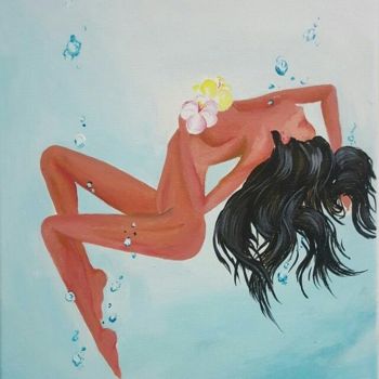 Schilderij getiteld "Nude" door Anamaria Eftimie, Origineel Kunstwerk, Acryl