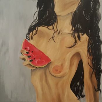 Painting titled "Taste of summer..." by Anamaria Eftimie, Original Artwork, Acrylic