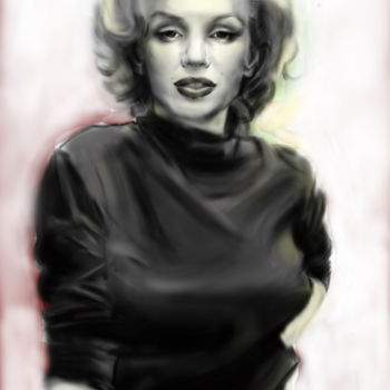 Arts numériques intitulée "Marilyn Monroe Digi…" par Anamaria Tudorica, Œuvre d'art originale, Peinture numérique