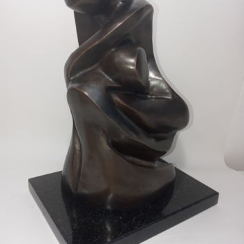 Sculpture intitulée "Às origens" par Anamaria Vieira, Œuvre d'art originale, Bronze