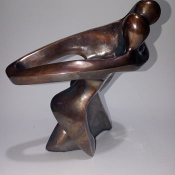 Sculpture intitulée "Dança comigo" par Anamaria Vieira, Œuvre d'art originale, Bronze