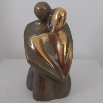 Sculptuur getiteld "Aconchego" door Anamaria Vieira, Origineel Kunstwerk, Bronzen