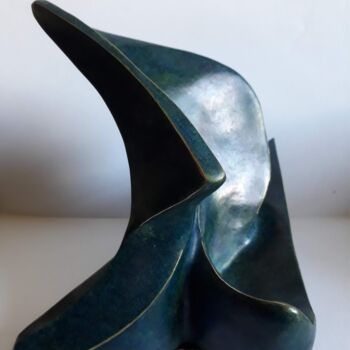 Sculpture intitulée "Veleiro azul" par Anamaria Vieira, Œuvre d'art originale, Bronze