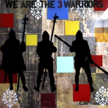 Malarstwo zatytułowany „We are the 3 warrio…” autorstwa Anan, Oryginalna praca