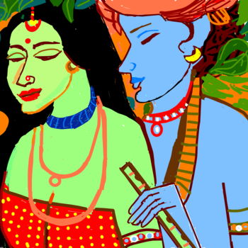 「DEEP LOVE」というタイトルのデジタルアーツ Anandswaroop Manchirajuによって, オリジナルのアートワーク, デジタル絵画