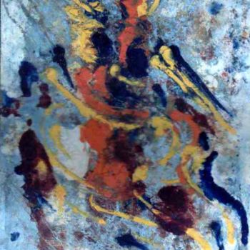 Malerei mit dem Titel "DANCE DANCE AND DAN…" von Anandswaroop Manchiraju, Original-Kunstwerk, Öl